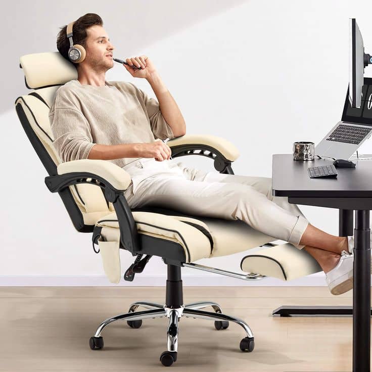 ergonomic chair setup for home office